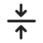 Arrow Minimize Vertical SVG Icon